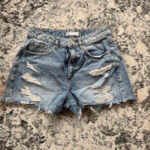 Distressed Denim Women's Shorts